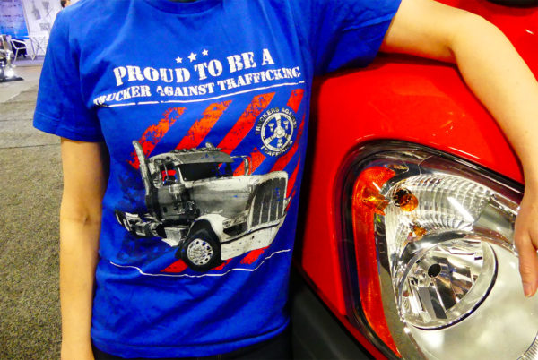 Proud to be a Trucker Against Trafficking shirt